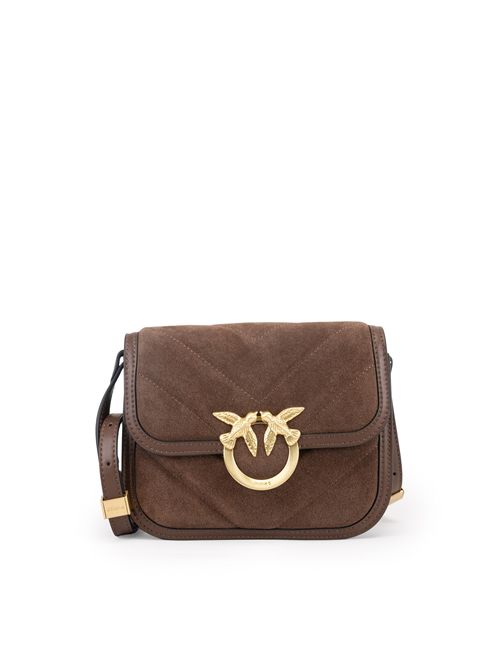 Borsa a spalla Love Box FL mini in suede PINKO | 104297 A2JHL74V